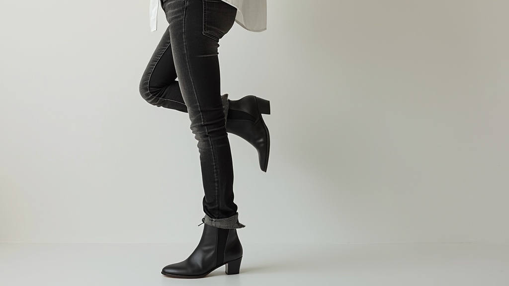 Minimalist black jeans outfit
