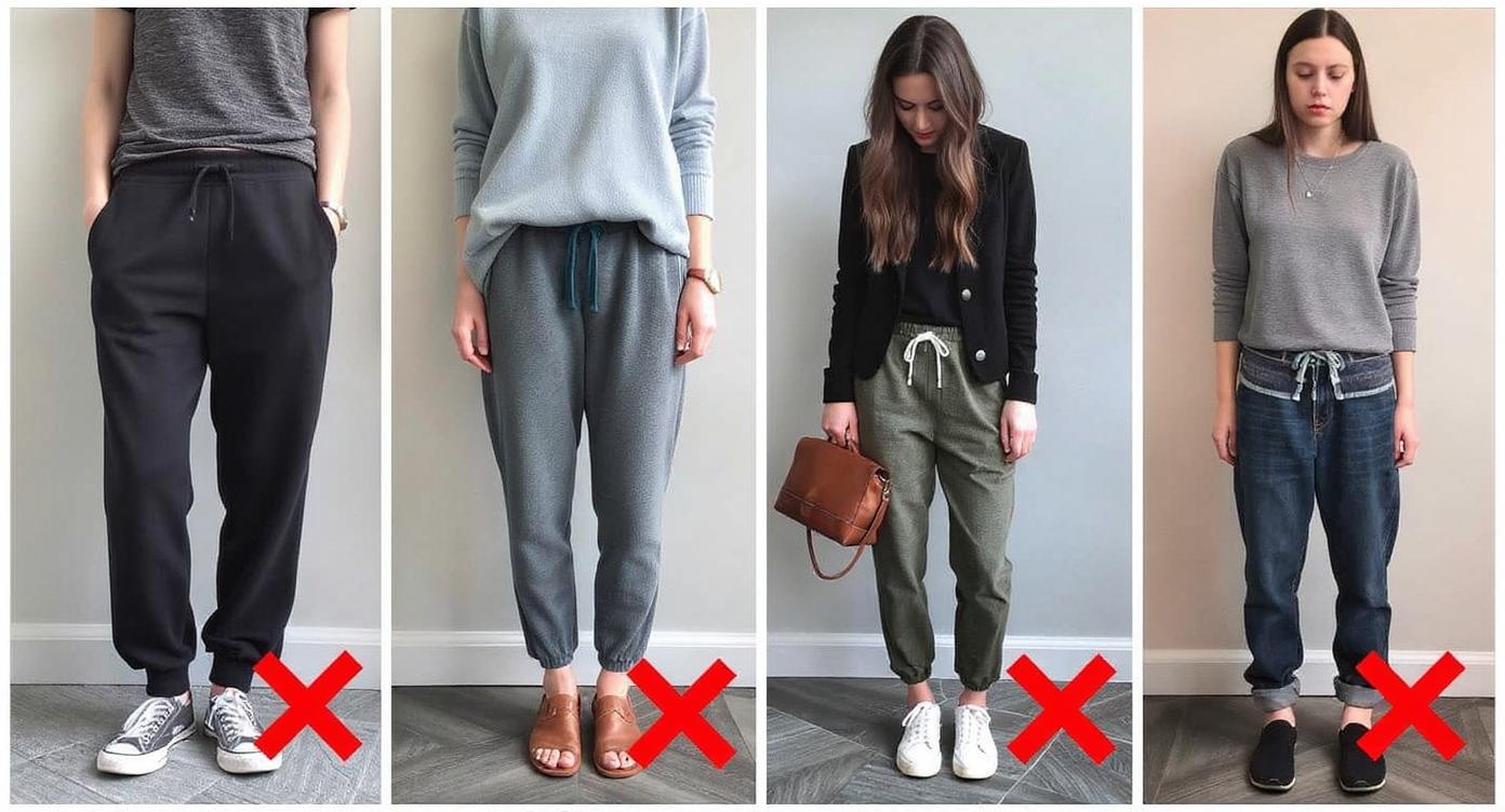 Common sweatpants styling mistakes to avoid